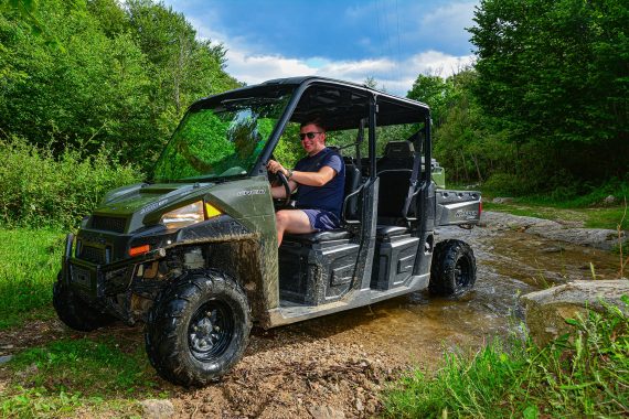 Exploring the surrounding mountains with UTV